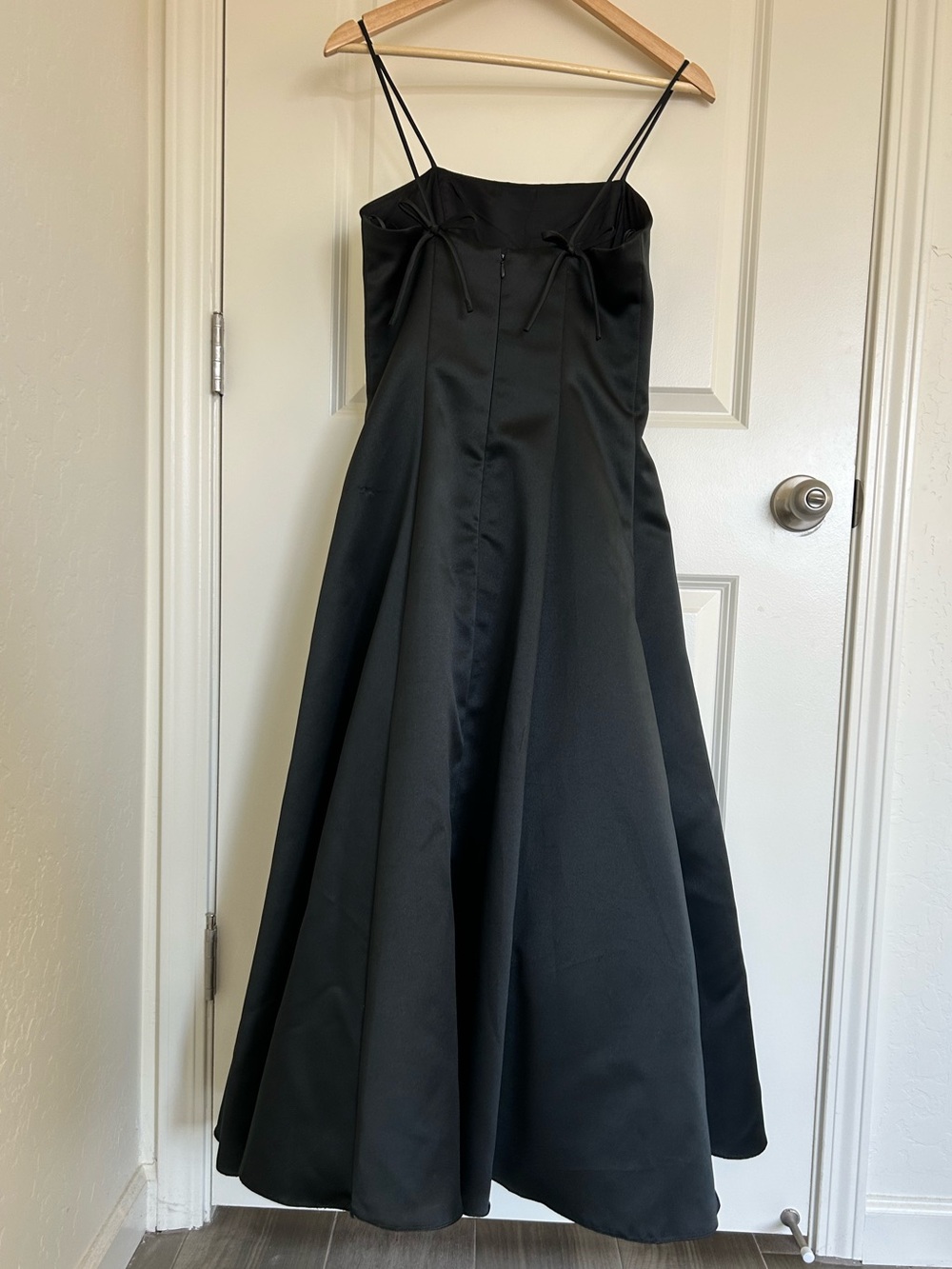 Vintage Jessica McClintock Gunne Sax Black Formal Dress - Picture 2 of 5
